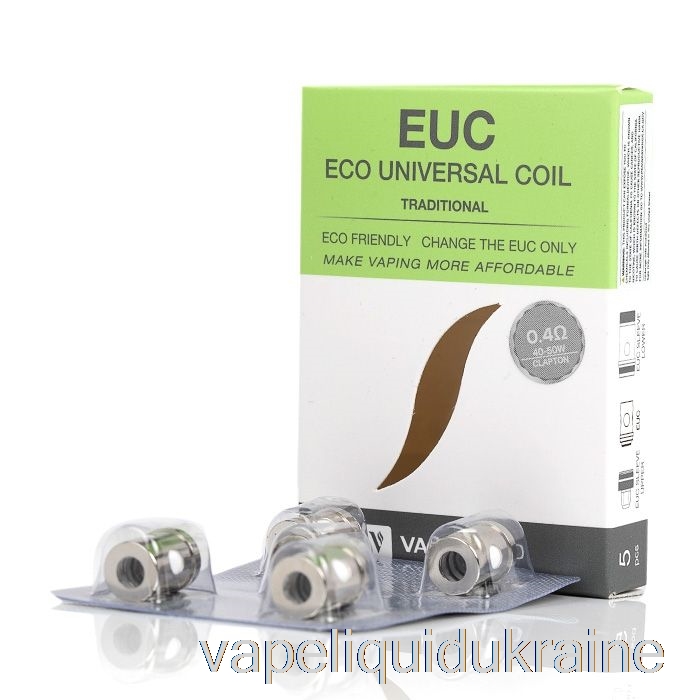 Vape Liquid Ukraine Vaporesso EUC Replacement Coils 0.4ohm Traditional EUC Clapton